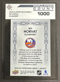 Bo Horvat 2023-24 UD S1 PC-11 Population Count 1,000 SNS Cards 