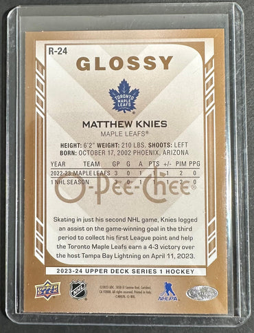 Matthew Knies 2023-24 US S1 R-24 Glossy Bronze SNS Cards 