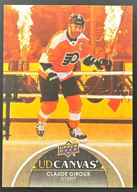 Claude Giroux 2020-21 UD s1 UD Canvas #60 Flyers SNS Cards 