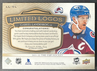 Gabriel Landeskog The Cup Limited Logos LLC-GL 50/50 four color patch SNS Cards 
