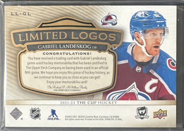 Gabriel Landeskog The Cup Limited Logos LLC-GL 43/50 SNS Cards 