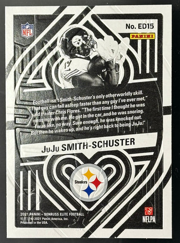 Juju Smith-Schuster HOLO "Elite Deck" 2021 Panini Donruss Elite #ED15 Steelers SNS Cards 