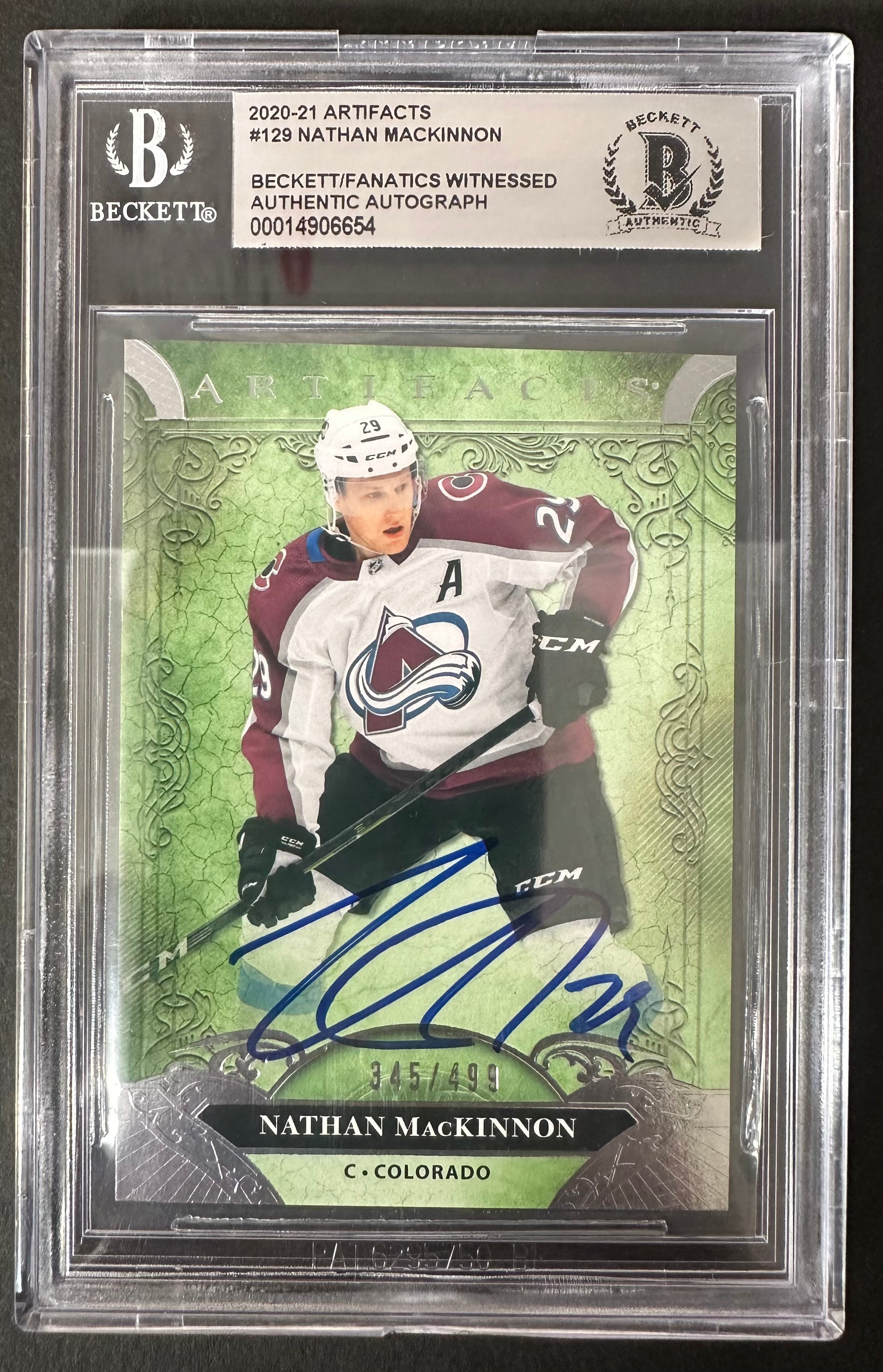 NATHAN MACKINNON 2020-21 ARTIFACTS #129 SNS Cards 