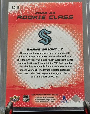 2022-2023 Upper Deck Rookie Class RED SSP Shane Wright #RC-16 Shootnscore.com 