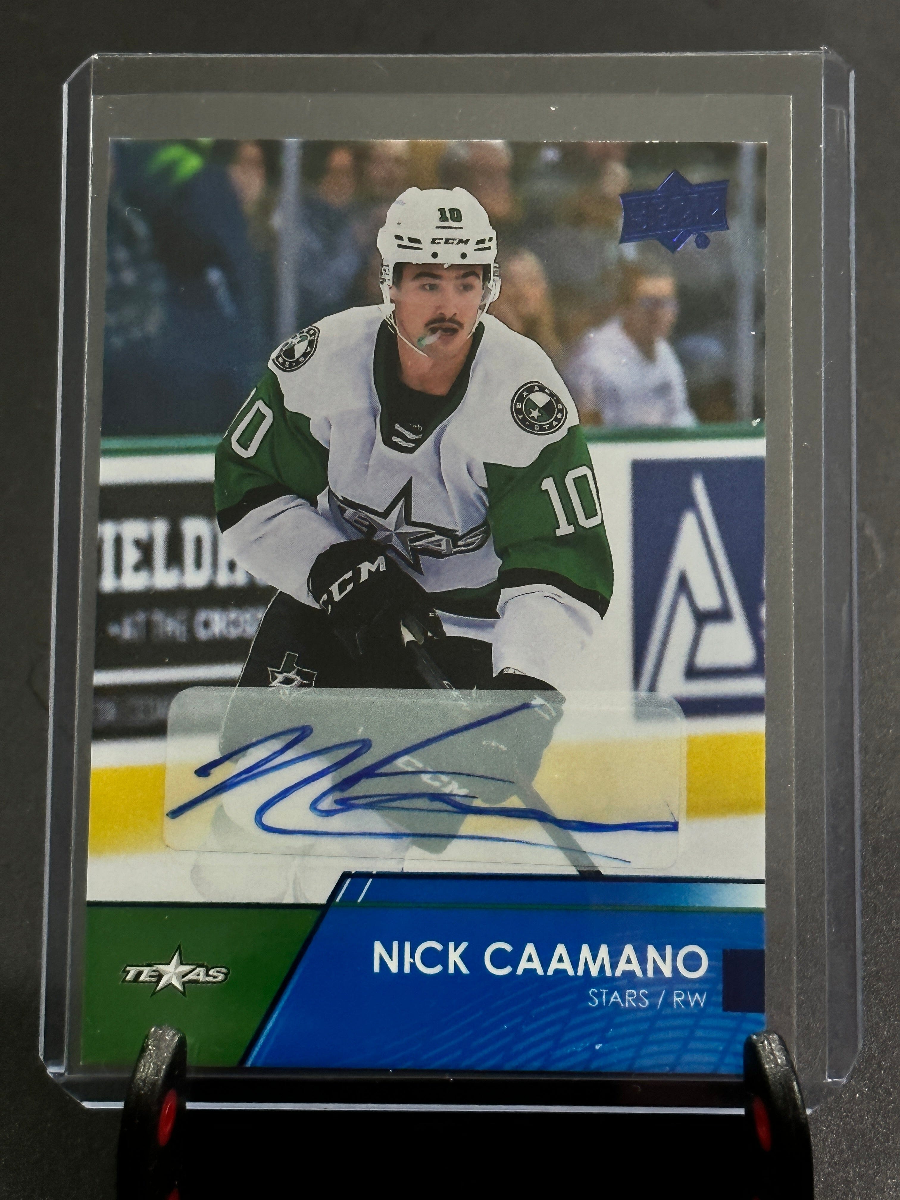 2021-2022 Upper Deck AHL Autographs #46 Nick Caamano Shootnscore.com 