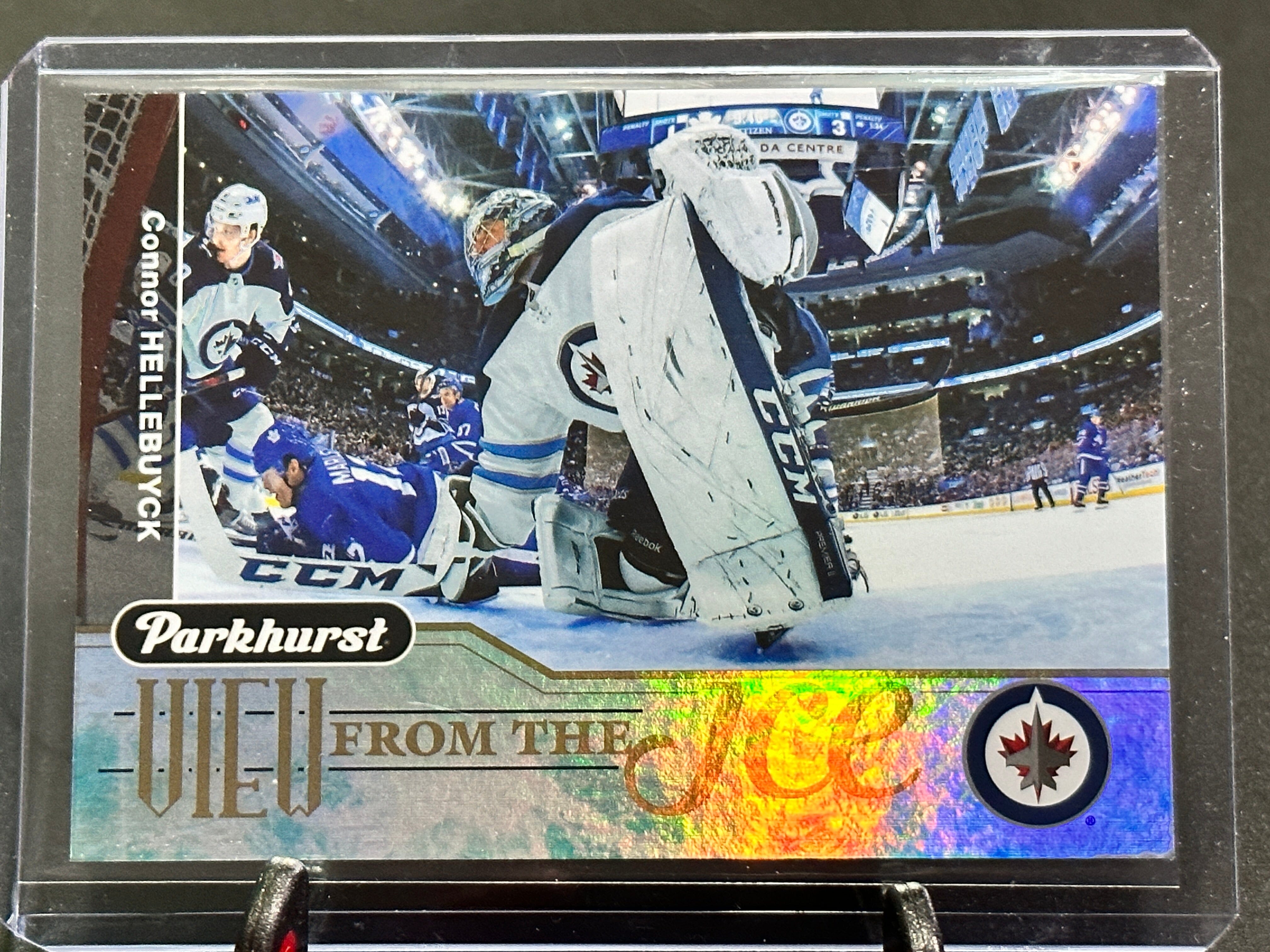 2018-2019 Parkhurst Connor Hellebuyck View From The Ice #Vi-11 Winnipeg Jets Shootnscore.com 