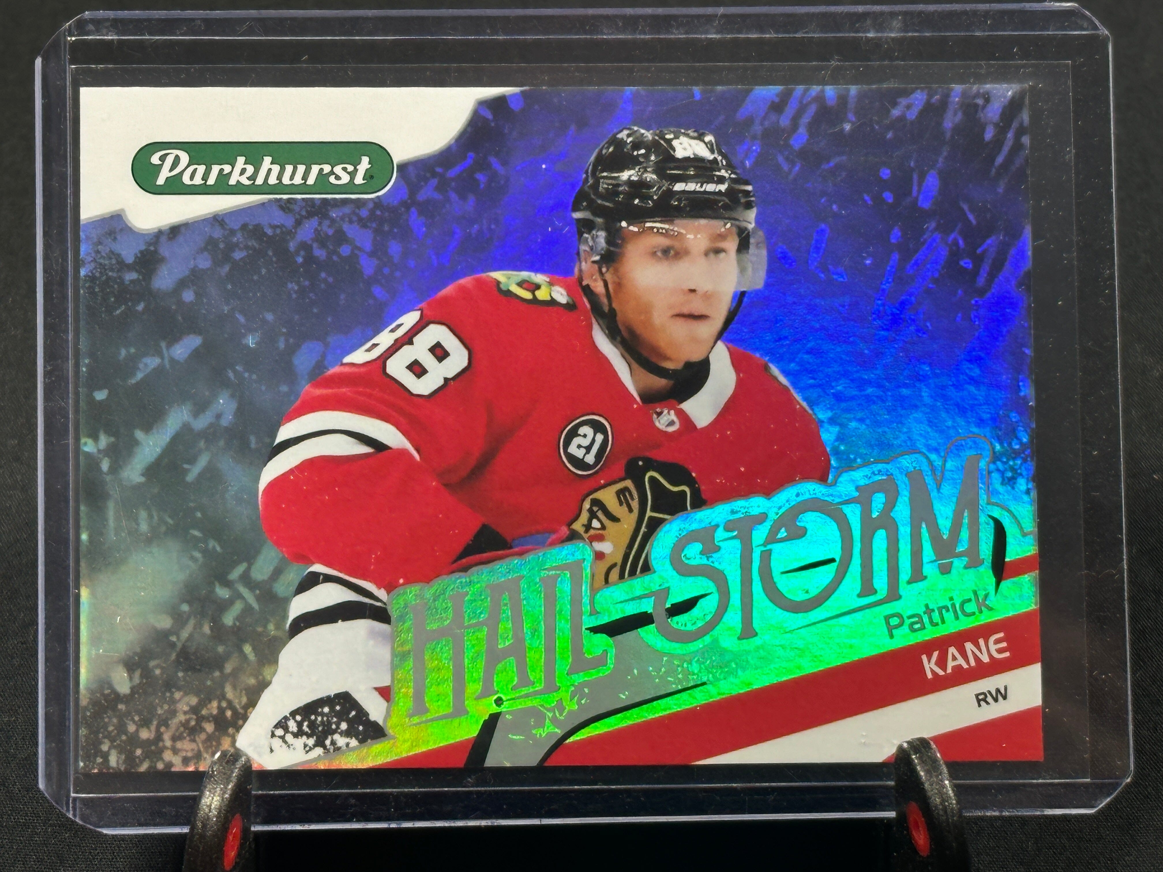 2019-2020 Parkhurst Hockey Hail Storm Gold HS5 Patrick Kane Chicago Blackhawks Shootnscore.com 