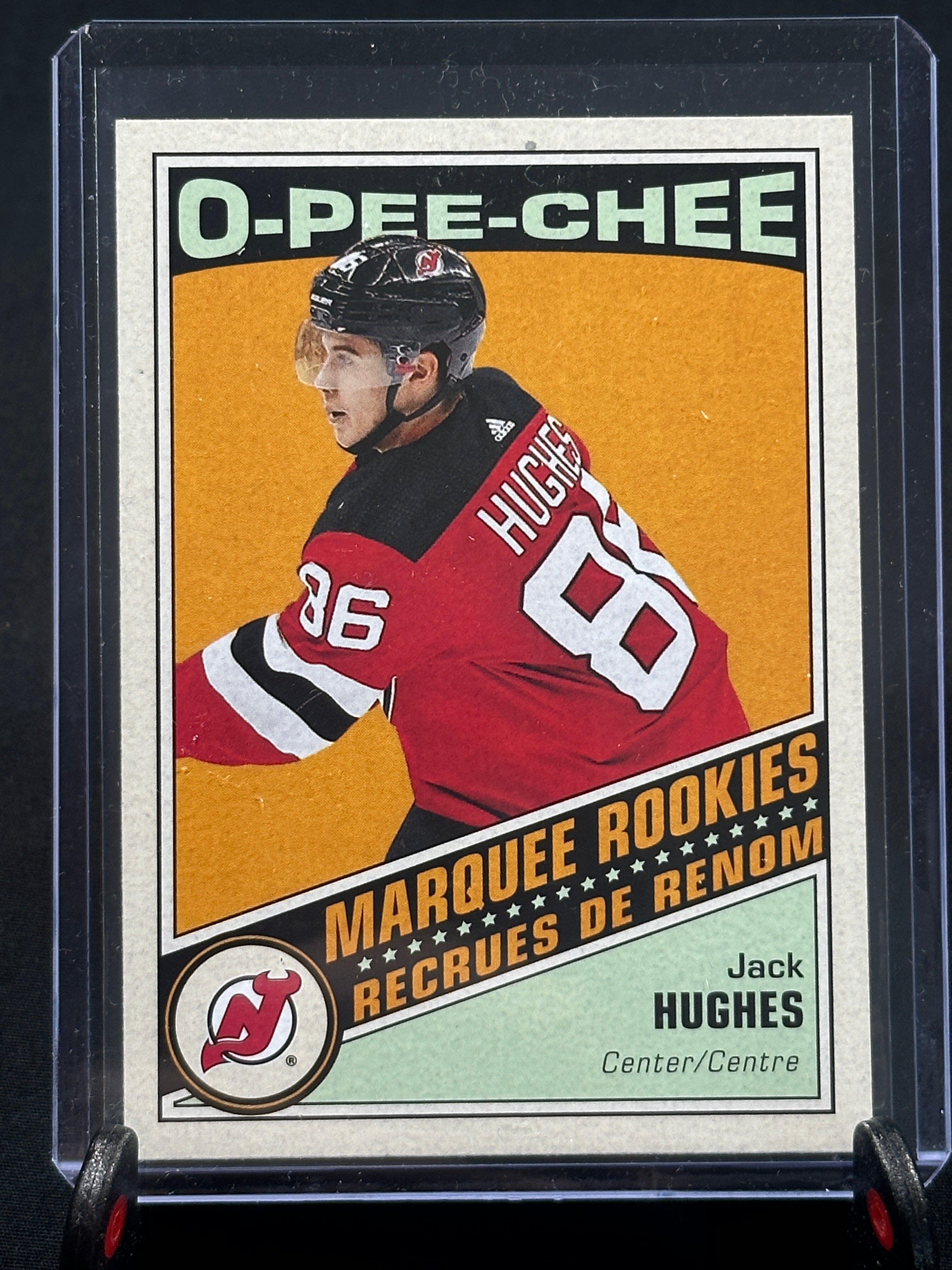 2019-2020 Jack Hughes O Pee Chee Retro Marquee Rookies New Jersey Devils RC # 611 Shootnscore.com 