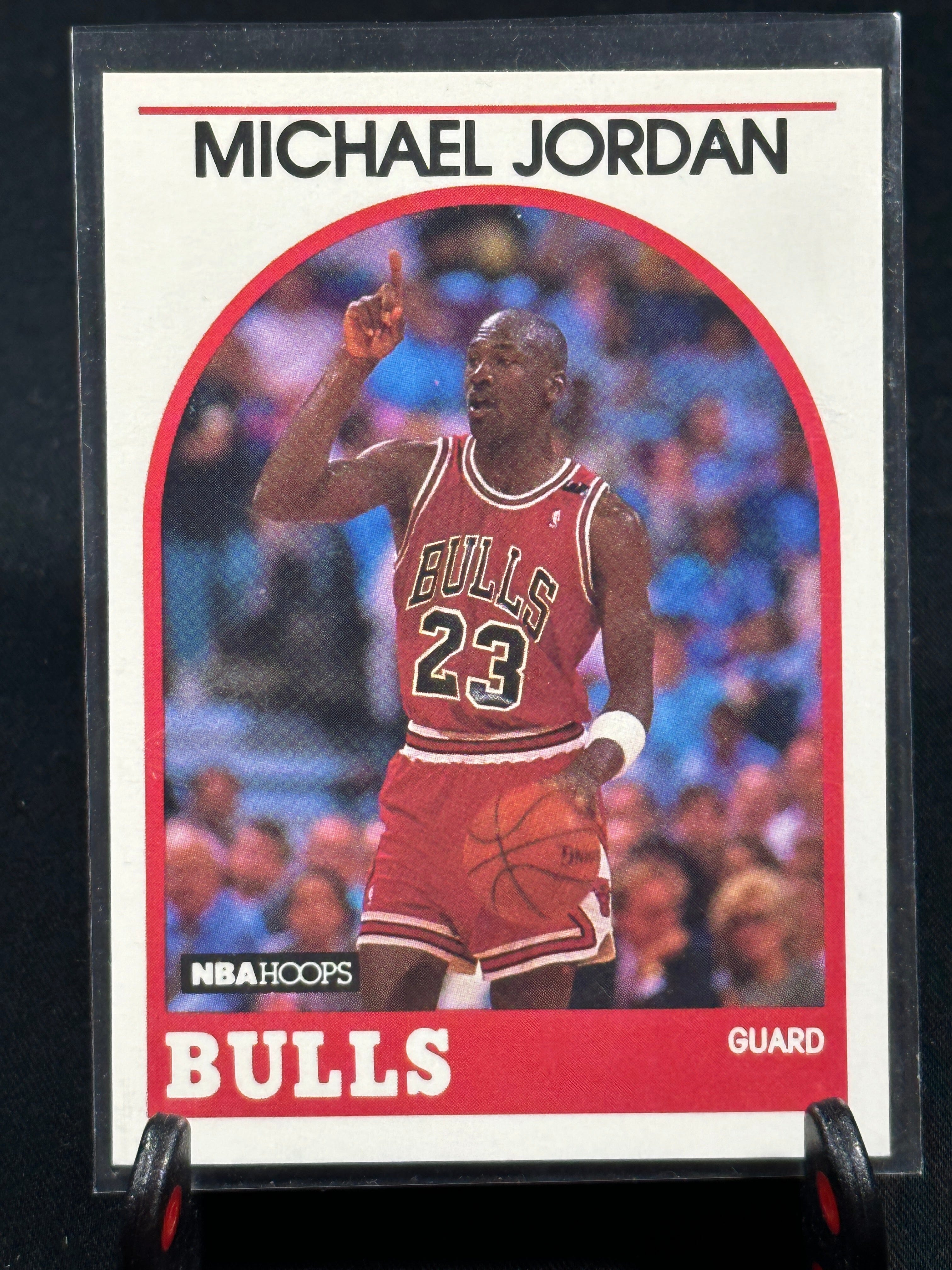 Michael Jordan 1989-90 NBA Hoops #200 Chicago Bulls Shootnscore.com 