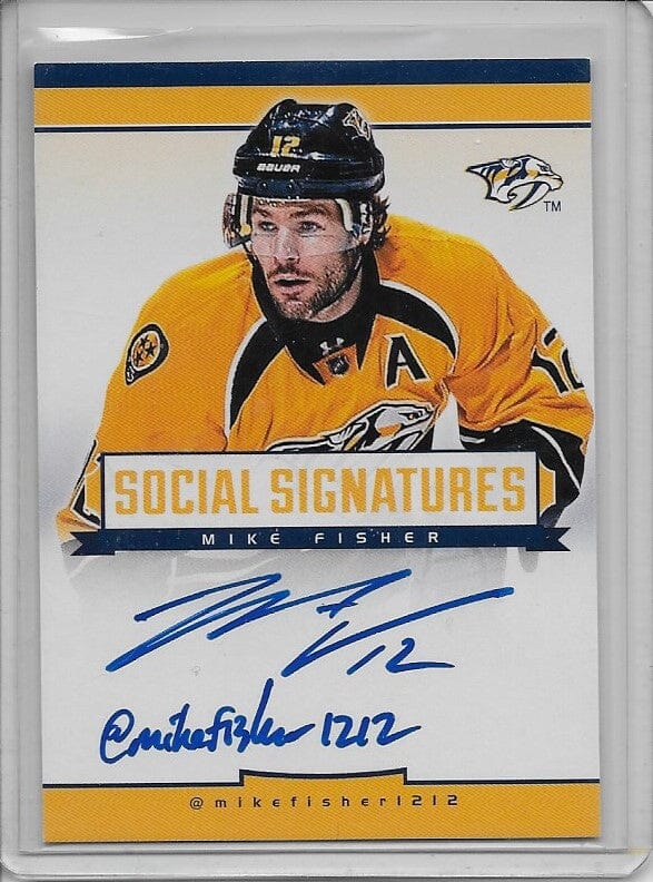 Mike Fisher 2012 Panini SS-MF AUTO SD Cards 