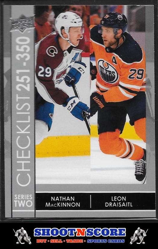Nathan MacKinnon / Leon Draisaitl 2021-22 Upper Deck #449 SNS Cards 