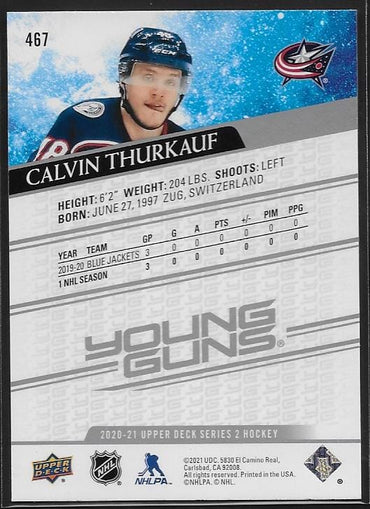 Calvin Thurkauf 2020-21 Upper Deck #467 SNS Cards 