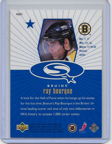 1998 Upper Deck Collectors Choice SQ-21 Starquest Ray Bourque SD Cards 