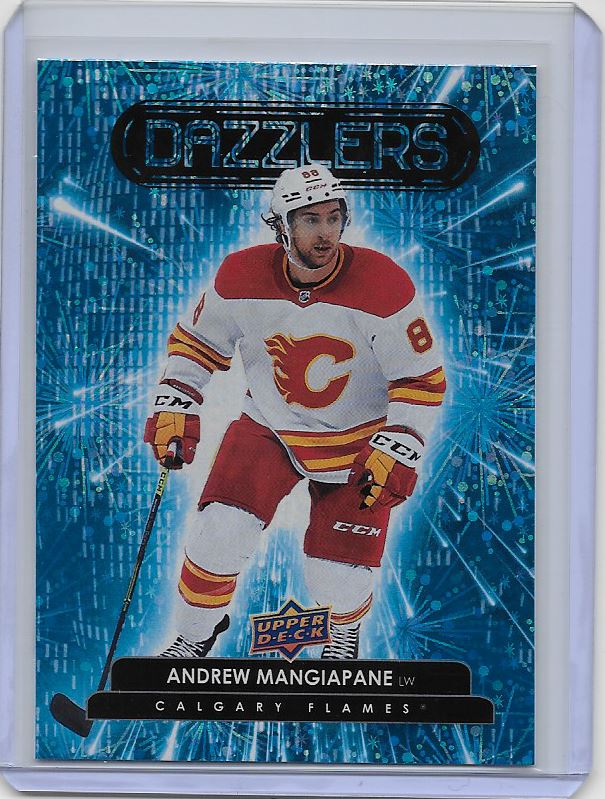 2022-23 UD s1 Dazzlers Andrew Mangiapane (BLUE) SD Cards 